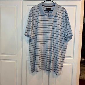 NWT -Jos A Banks Reserve‎ Men's Striped Polo Shirt - 3XL
